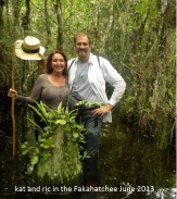 kat and ric in the Fakahatchee Spring 2013